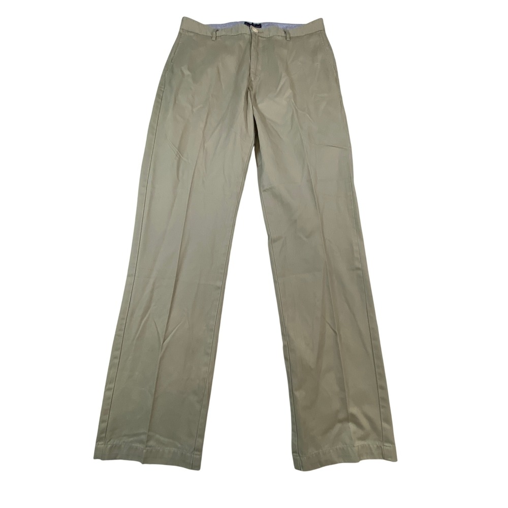 Coastal Cotton Mens Khaki Chinos 100% Pima Cotton Straight Leg Pants 36x34 Tan